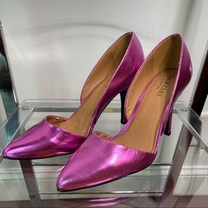 Shoe Cult by Nasty Gal Metallic Pink Pumps